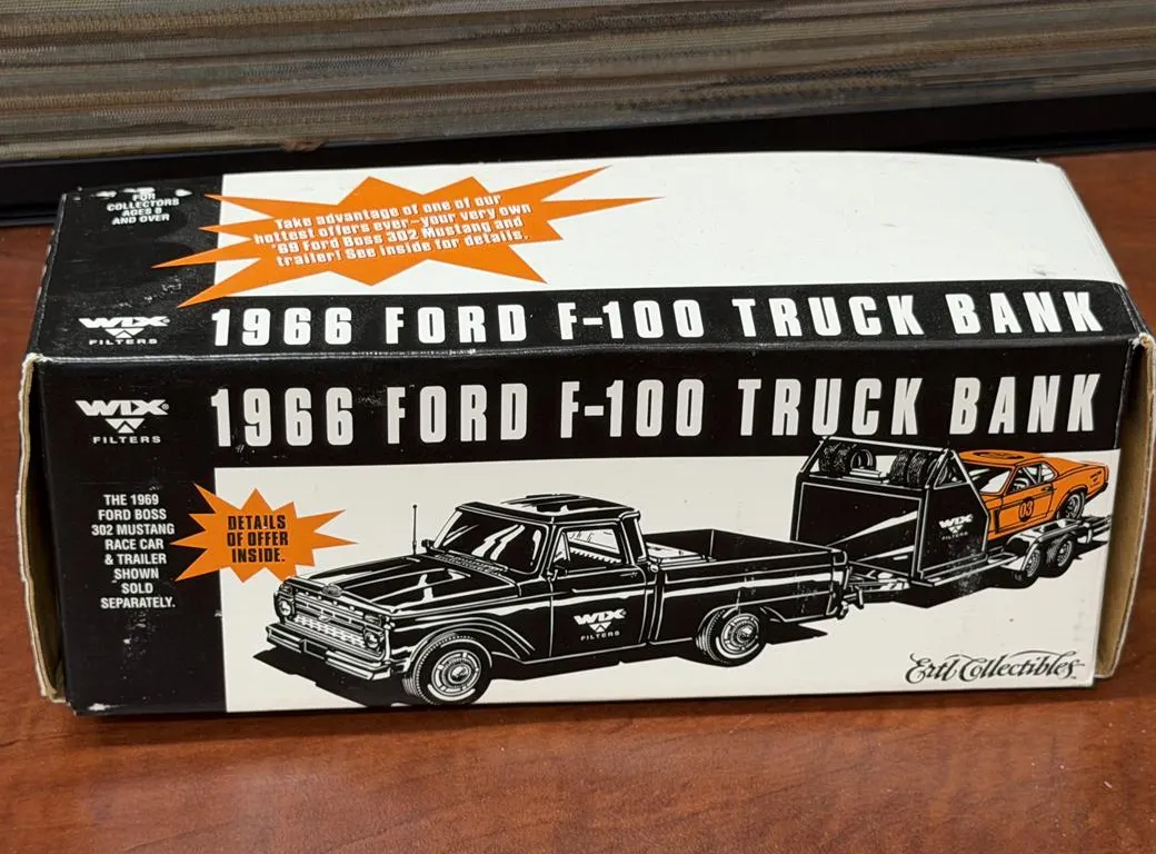 1996 Ford F100 Truck Locking Coin Bank