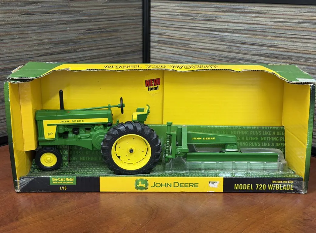 John Deere 720 Tractor with Blade Ertl - 1/16
