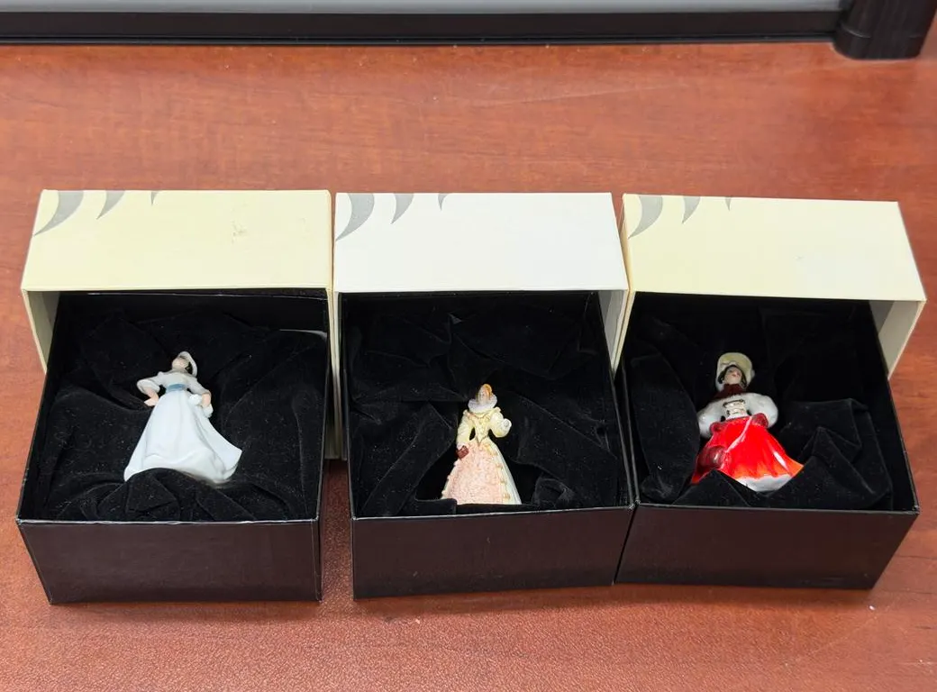 (3) Royal Doulton Mini Figurines - Marg Catherine, Christmas S