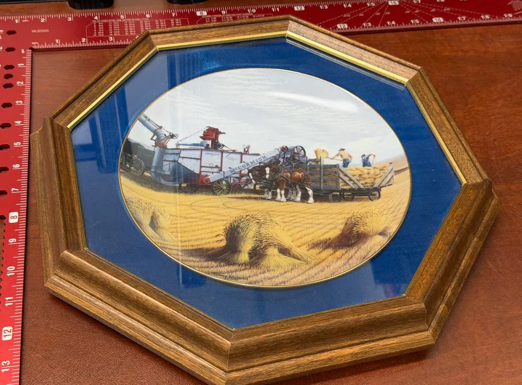(1) Terry McLean Plate - Framed: Prairie Gold, McCormick