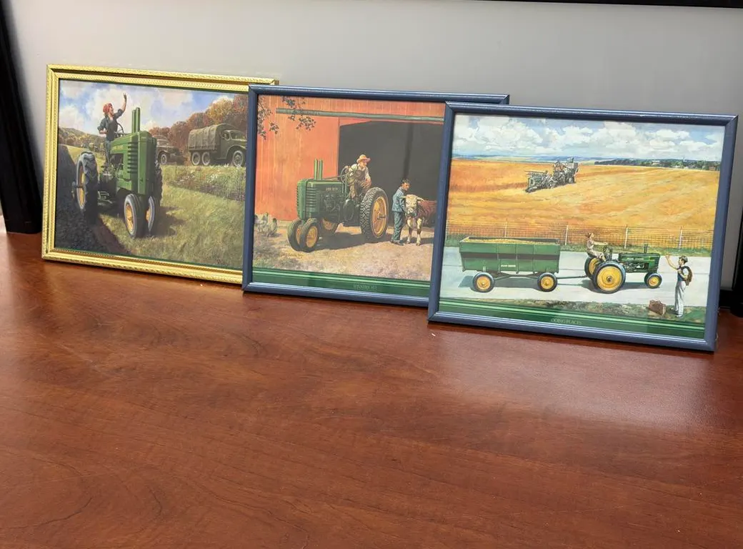 (3) John Deere Pictures - Assorted Scenes