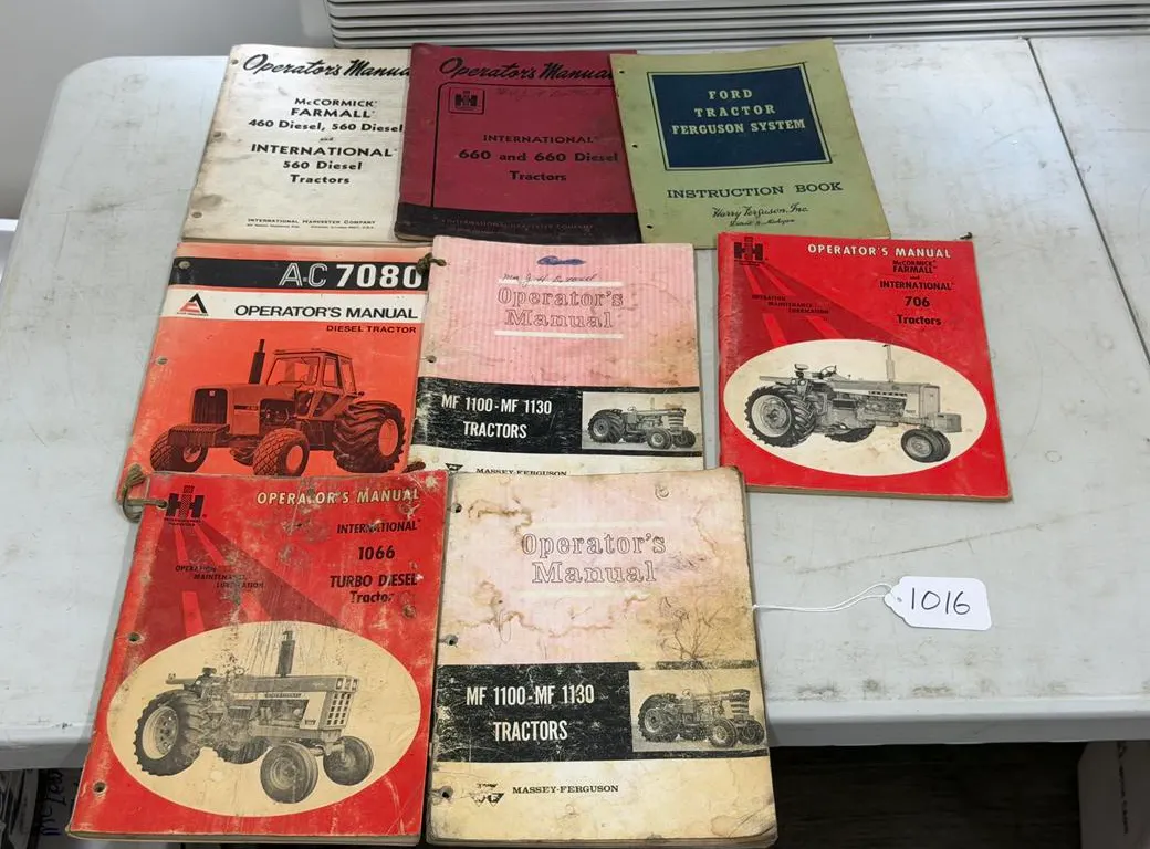 (8) Older Tractor Manuals