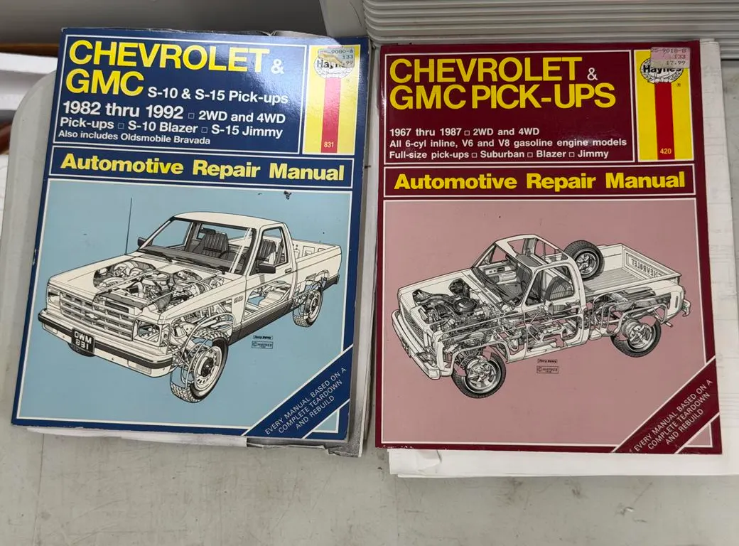 (2) Chev GM Pickup Repair Manuals