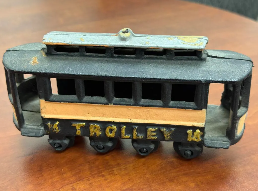 Cast Steel #14 Rail Trolley Car