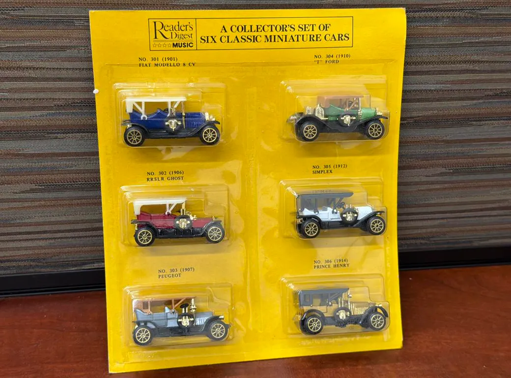 (6) Readers Digest Classic Miniature Cars
