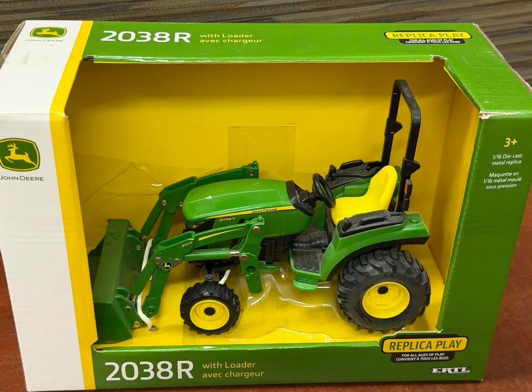 John Deere 2038R Tractor w/220R Loader - 1/16