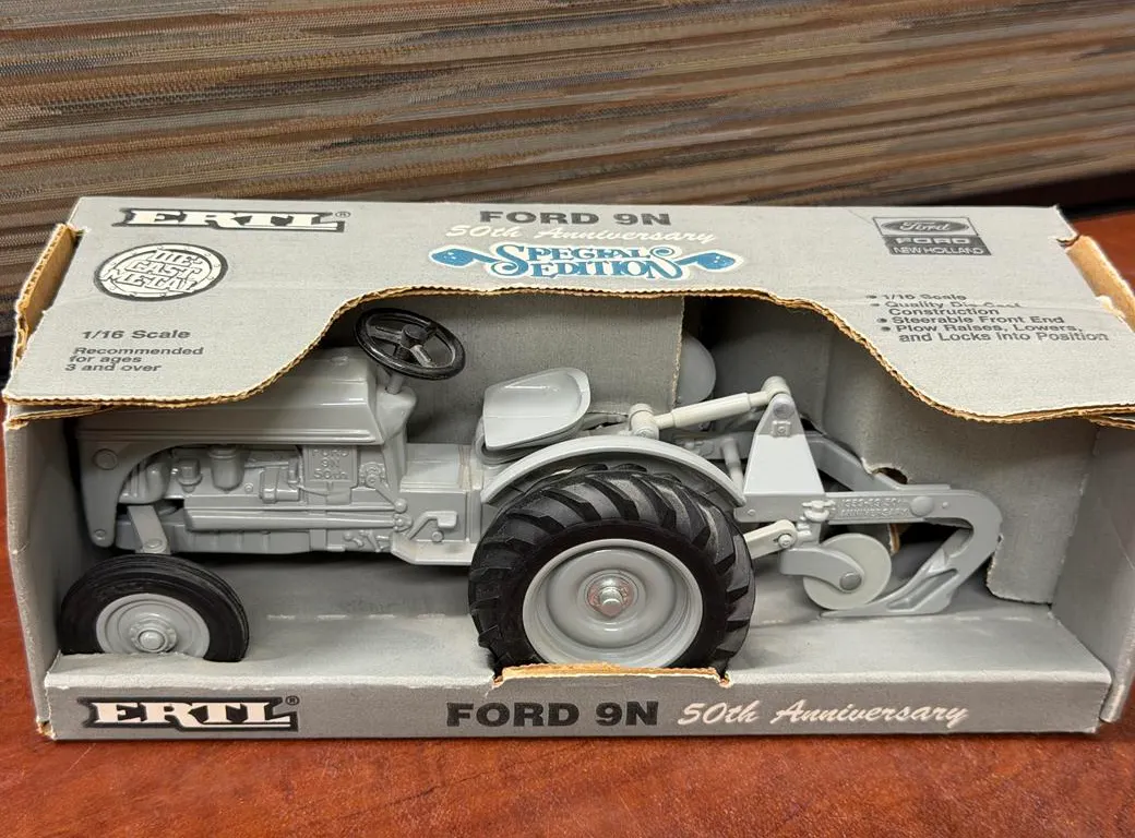 Ford 9N Tractor with 2 Bottom Plow - 50 Anniversary - 1/16