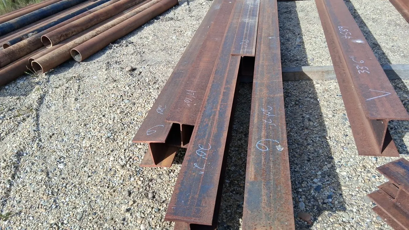 5- Lengths 8"x8 1/4" I Beam