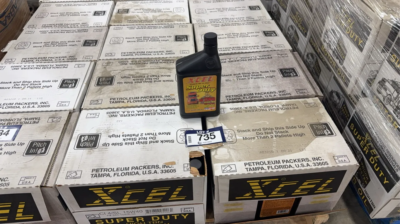 Lot of (10) Cases of XCEL 15W40 Super Duty Motor Oil