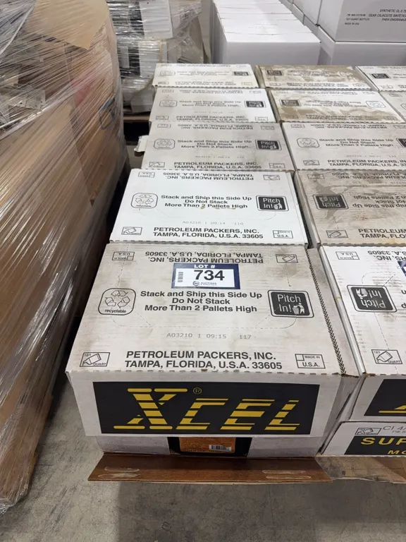Lot of (5) Cases of XCEL 15W40 Super Duty Motor Oil