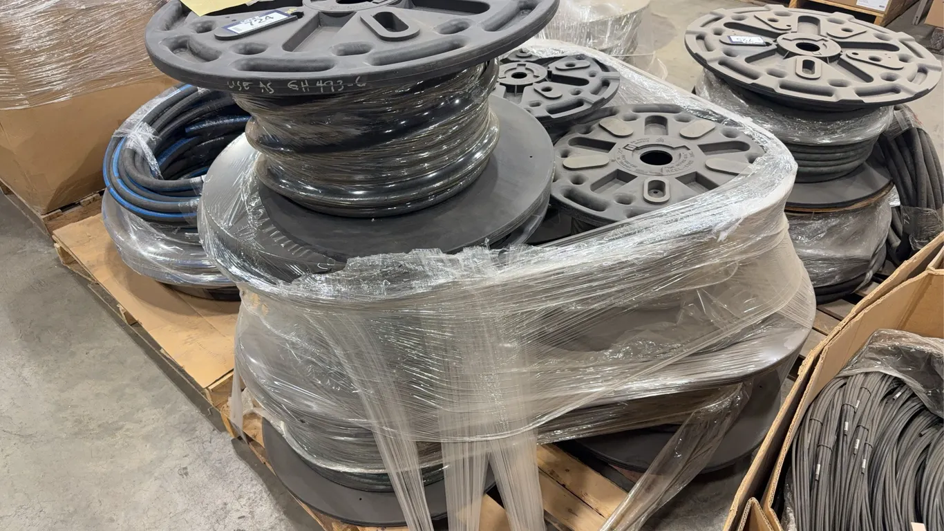 Pallet of (7) Spools of Asst. Hoses