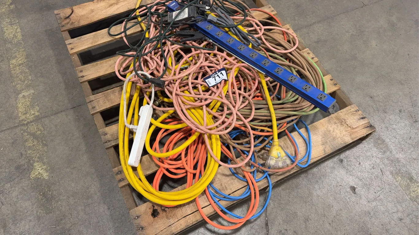 Pallet of Asst. Electrical Cords, Etc.