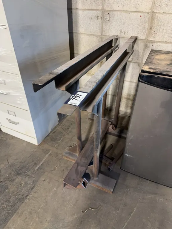 Lot of (2) Steel Sawhorses