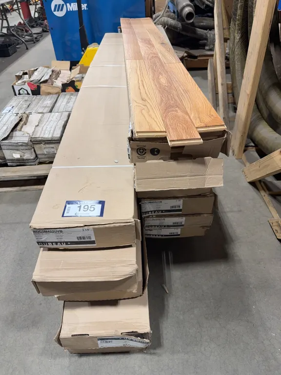 Lot of (11) Boxes of Dubeau Red Oak Hardwood Flooring (20.66sqft./box)