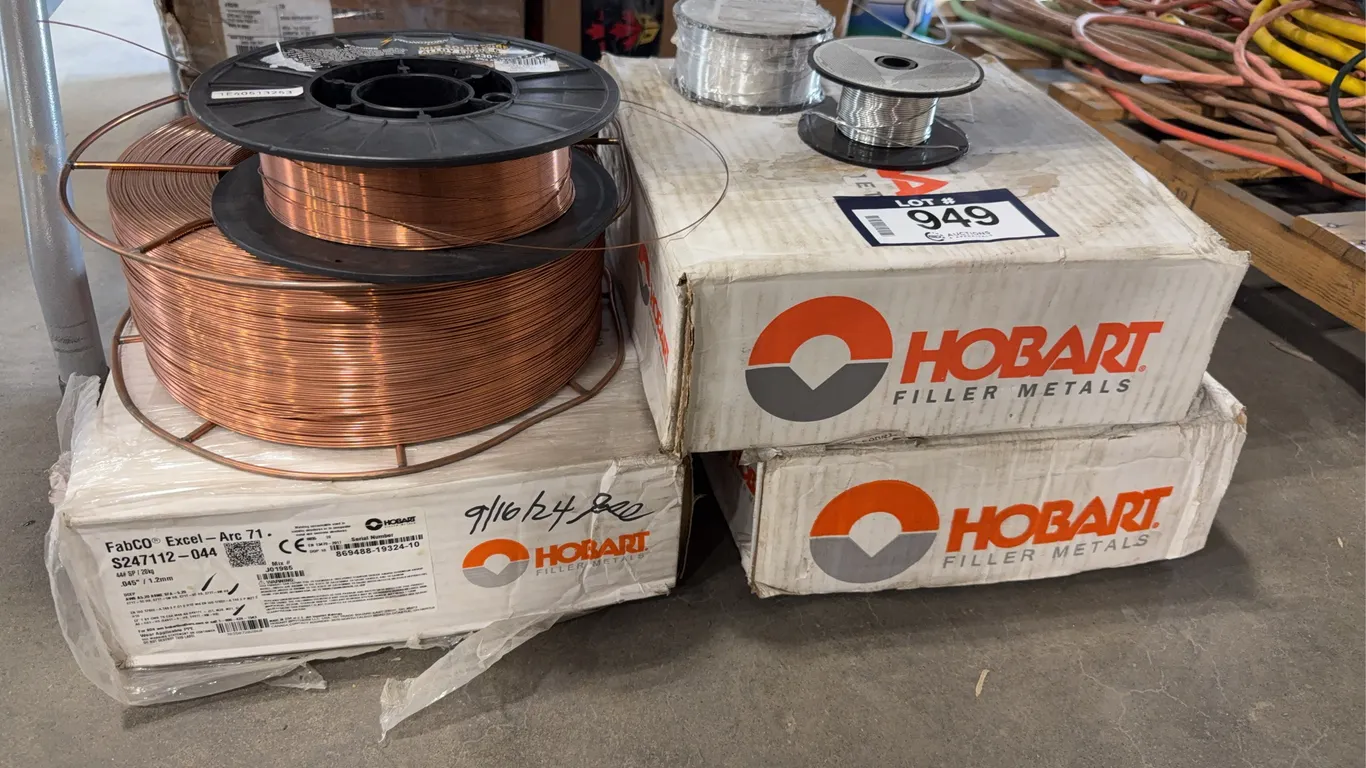 Lot of (7) Asst. Spools of Welding Wire