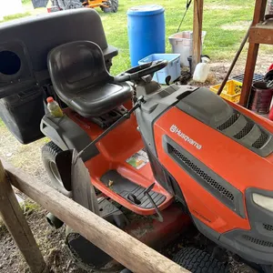 Husqvarna YTH 25K54 Hydrostatic Riding Lawnmower w/ Triple Bagger, 311hrs, 54” Deck, Kohler Engine, S/N 021815A001549