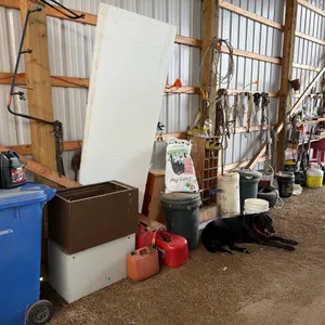 Large quantity of shop and yard supplies and support