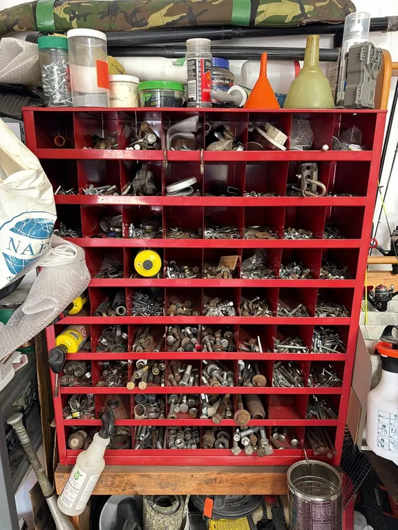 Bolt Bin and Contents