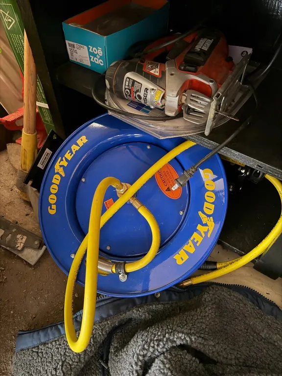 Air Hose Reel and Shop Supplies Plus Much More LIVE On-Site