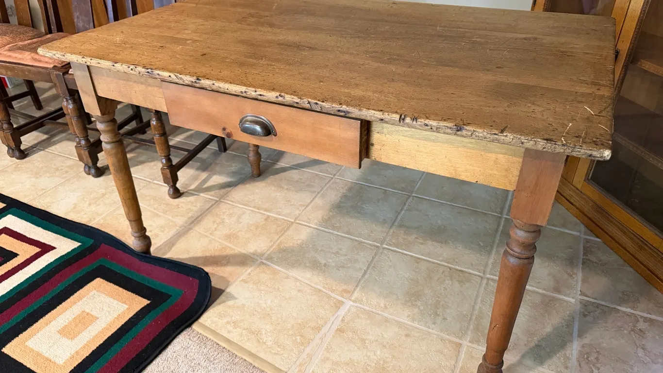 Antique Pantry Table w/ Drawer
