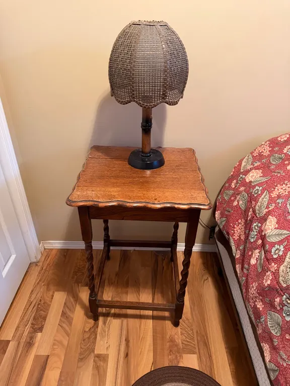 Antique Barley Twist Accent Side Table