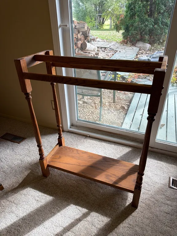 Solid Wood Quilt Rack