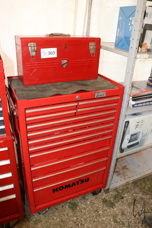 Too box and contents including pry bars, nut drivers, hydraulic fittings, miniature screw drivers, c