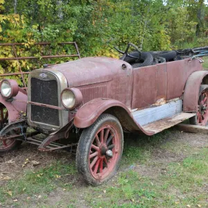 Antique Chevrolet in as found condition