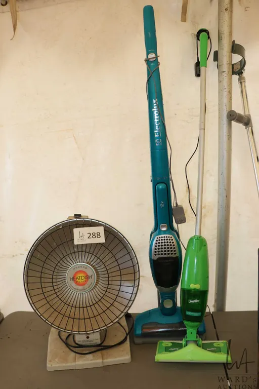 Vacuum cleaner, wet swiffer and electric heater
