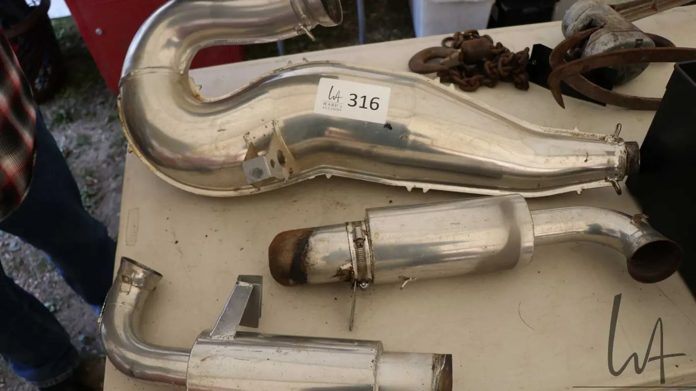 Three mufflers