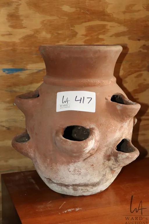 Terracotta strawberry pot