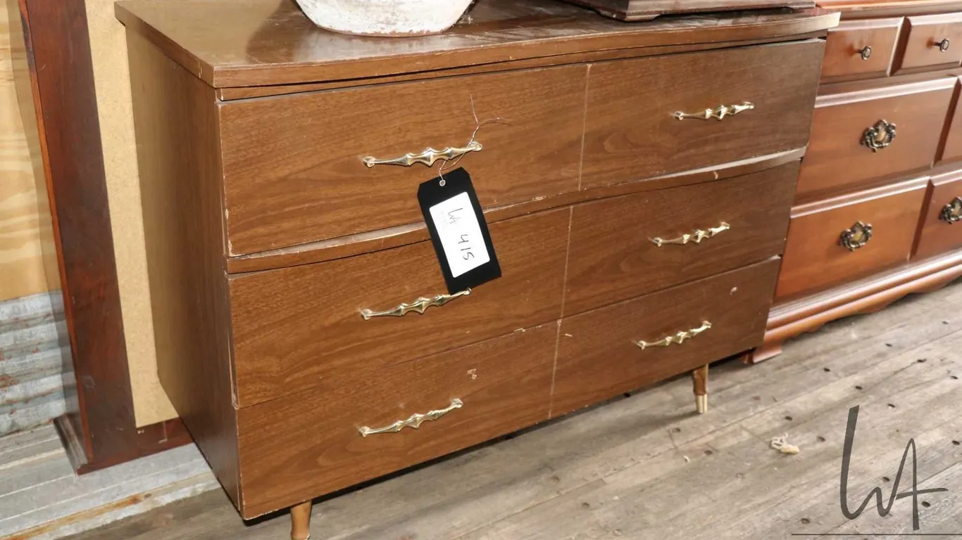 1960's six drawer bedroom chest