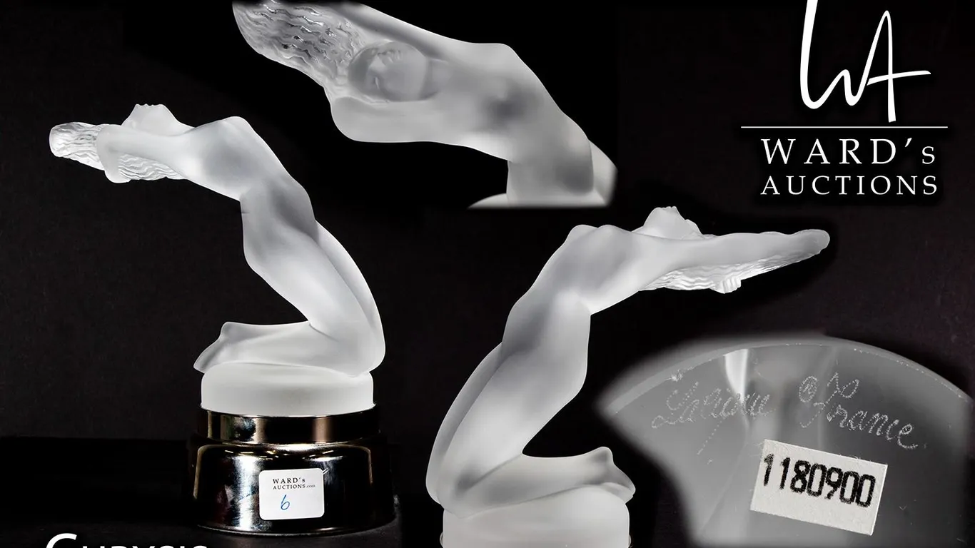 Lalique crystal hood ornament promo