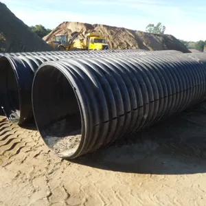 (3) Sections of 48" Plastic Corrugated Pipe
