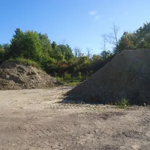 (2) Piles of Road and Screened sand Tailings, Mixed