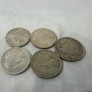 (5) 1923 SILVER PEACE DOLLARS