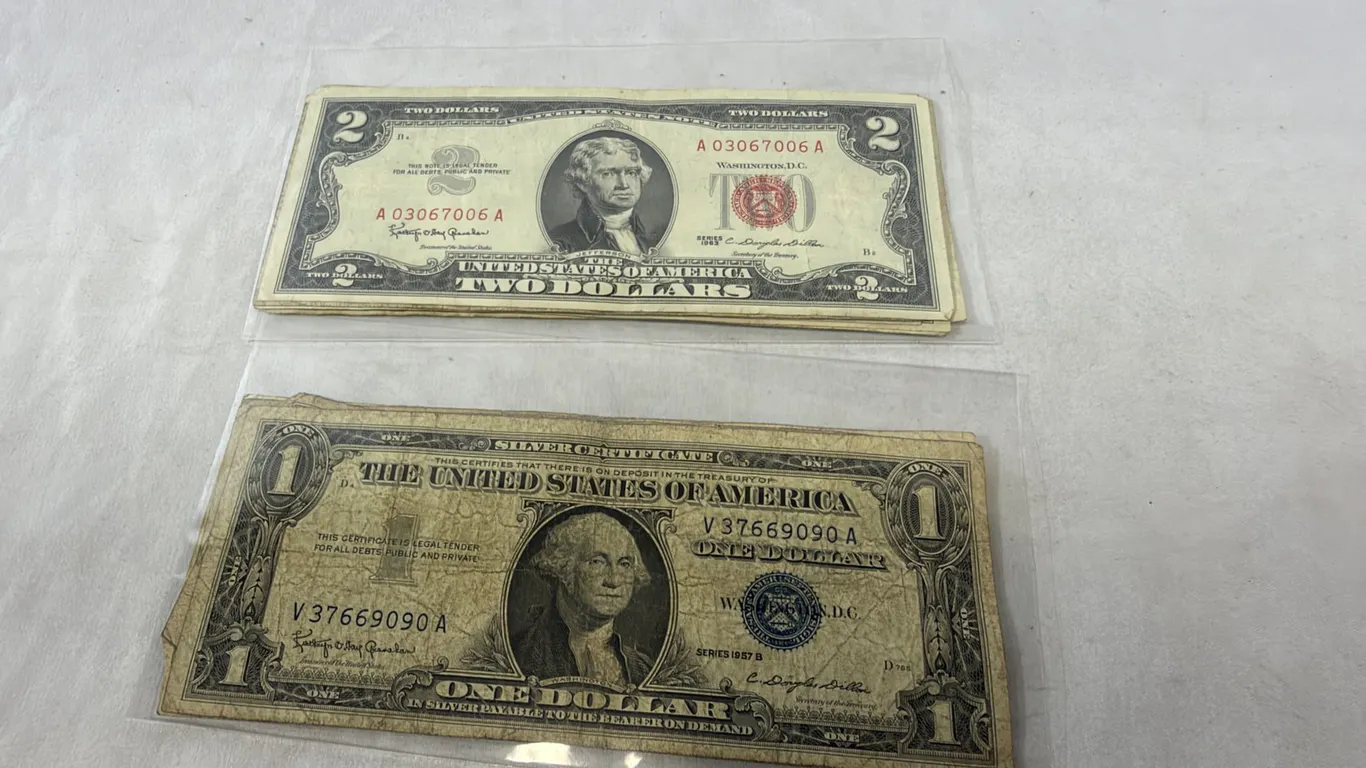 (5) ONE DOLLAR SILVER CERTIFICATES