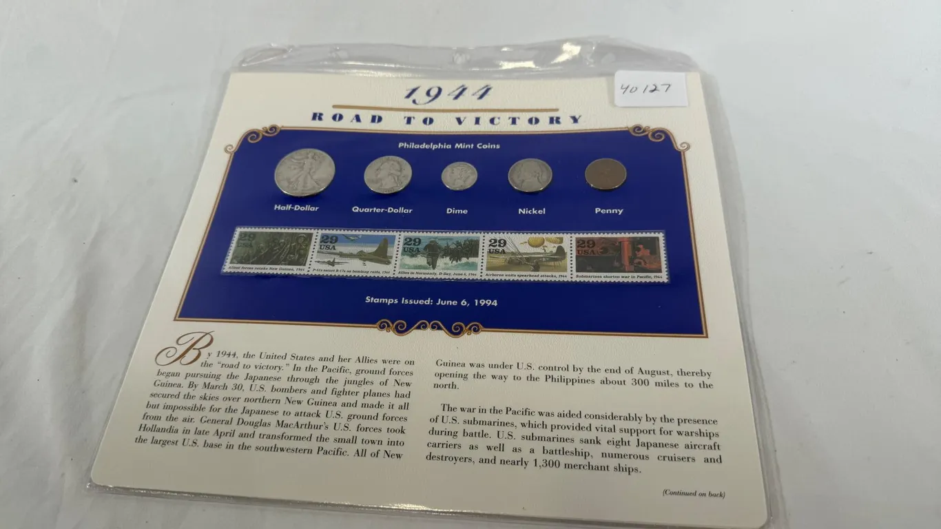 1944 ROAD TO VICTORY PHILADELPHIA MINT COIN SET