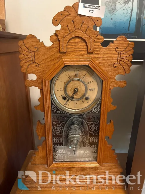 ANSONIA CLOCK COMPANY WOOD MANTEL CLOCK