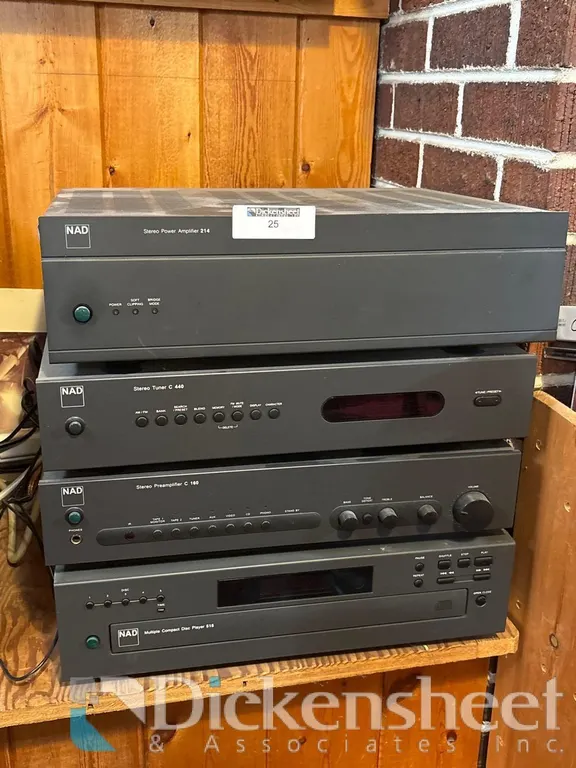 NAD STEREO COMPONENTS WITH AUDIOSOURCE SUBWOOFER