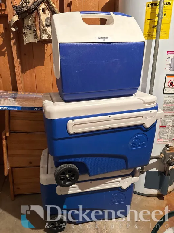 (2) ROLLING COOLERS AND ONE ADDITIONAL COOLER