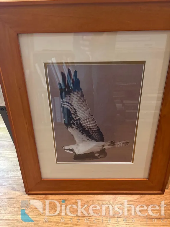 FRAMED BIRD & CABIN ARTWORK