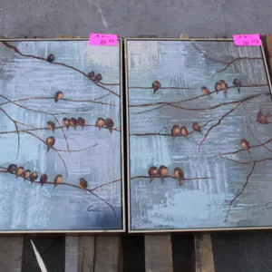 Sparrows Paintings Set