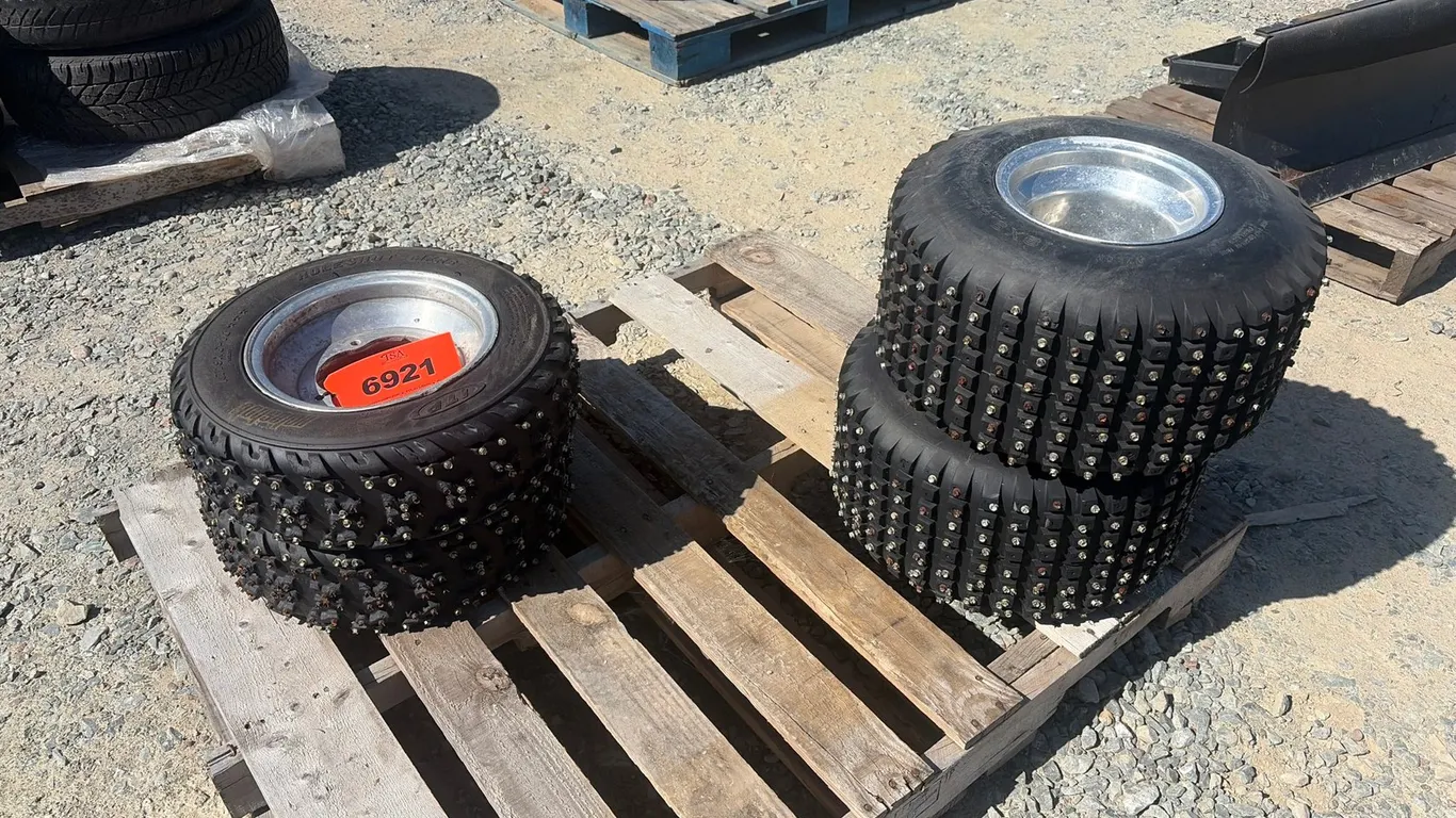(4) Studded Tires W/Rims