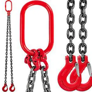 Greatbear Double Leg Lifting Chain Sling with hooks QTY 2