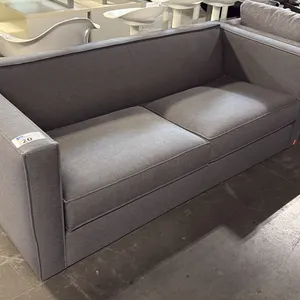 CB2 CLUB GREY FABRIC SOFA 74"W X 34.3"D X 25"H