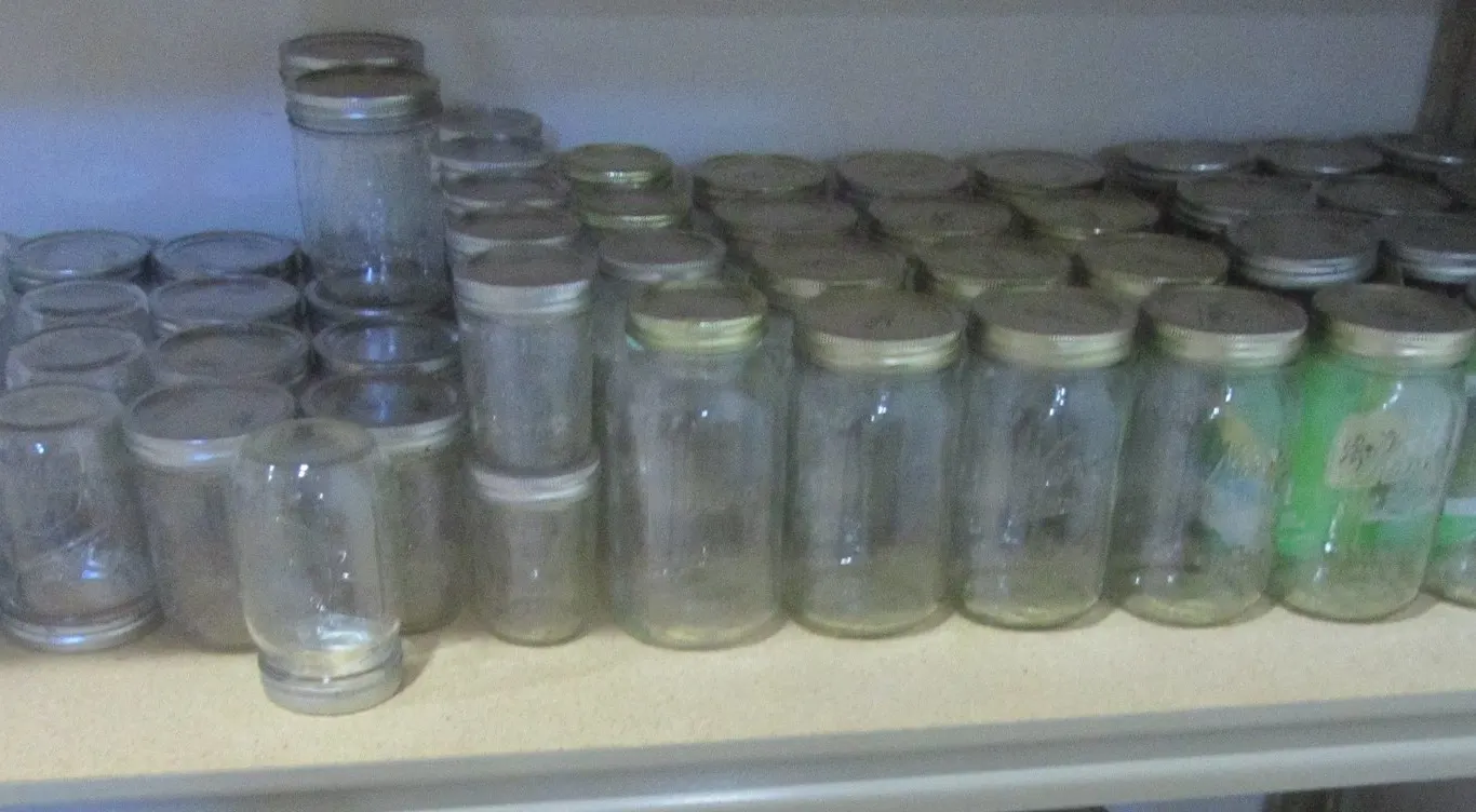 Large Lot Of Assorted Mason Jars