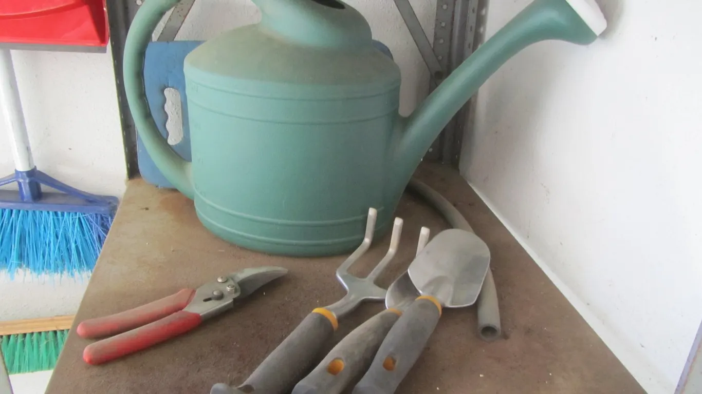 Lot Of Garden Tools And watering Can
