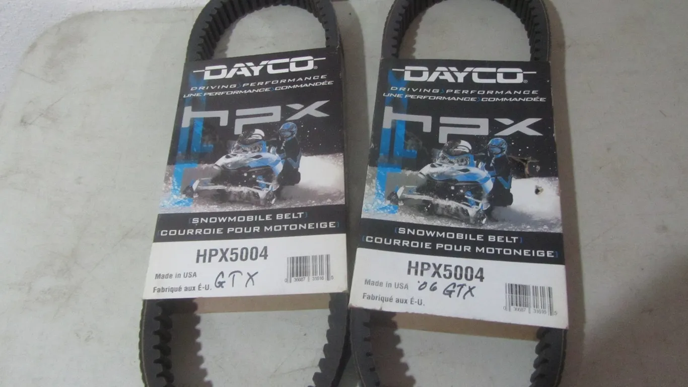 (2) Ski-Doo GTX Snowmobile Drive Belts