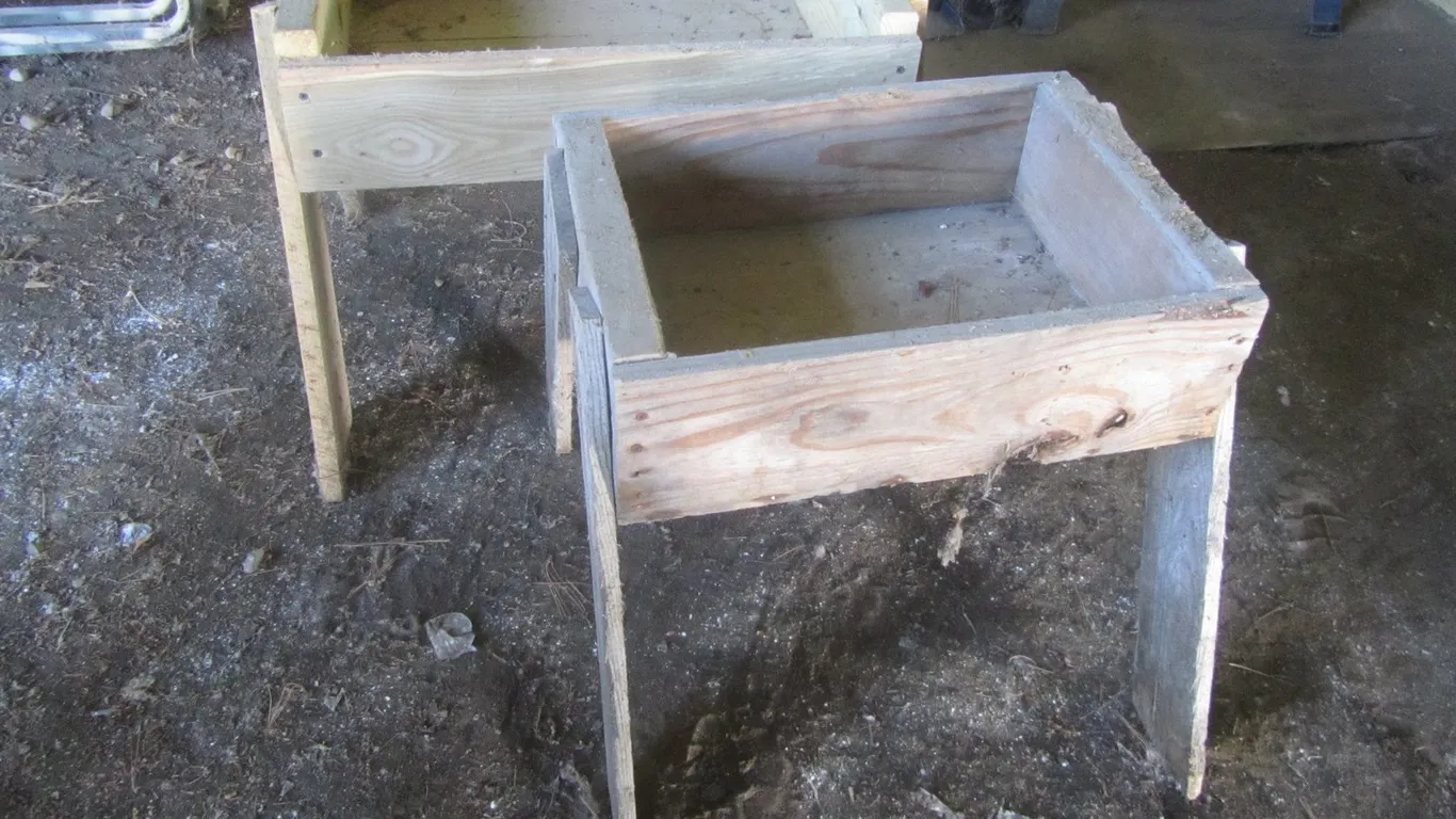 Wood Planter Boxes